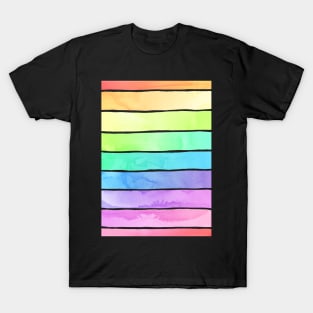 Summer Sorbet Rainbow Stripes T-Shirt
